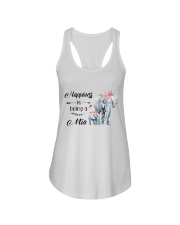 Elephant - Happiness Is Being A Mia Ladies Flowy Tank tile