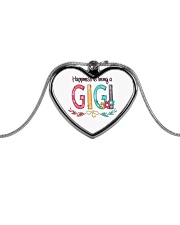HAPPINESS IS BEING A GIGI Metallic Heart Necklace tile