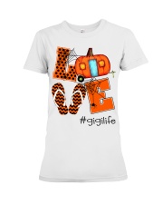 LOVE GIGI LIFE - CAMPING Premium Fit Ladies Tee tile