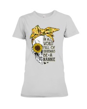 In A World Full Of Grandmas Be A Nannie - Skull Premium Fit Ladies Tee tile