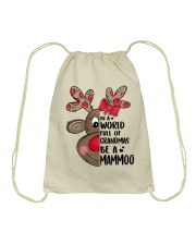 Reindeer - Be A Mammoo Drawstring Bag tile