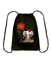 Happiness Is Being A Mom - Christmas Elep Drawstring Bag tile