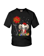 Happiness Is Being A Mom - Christmas Elep Youth T-Shirt tile