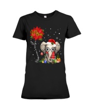 Happiness Is Being A Mom - Christmas Elep Premium Fit Ladies Tee tile