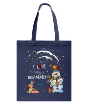 I Love Being A Grammy - Snowman Christmas Art Tote Bag tile