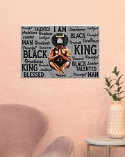 Black king 24x16 Poster poster-landscape-24x16-lifestyle-23