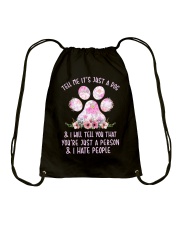 Tell Me It's Just A Dog Drawstring Bag tile