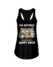 I'm Retired Ladies Flowy Tank tile