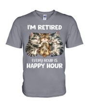 I'm Retired V-Neck T-Shirt tile