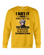 I hate it Crewneck Sweatshirt front