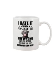 I hate it Mug tile