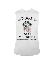 Dogs Make Me Happy Sleeveless Tee tile