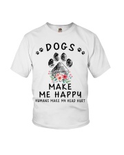 Dogs Make Me Happy Youth T-Shirt tile