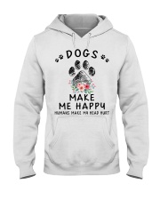 Dogs Make Me Happy Hooded Sweatshirt tile