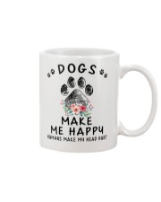 Dogs Make Me Happy Mug tile