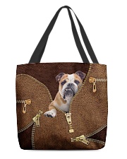 English Bulldog All-over Tote back