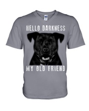 Hello Darkness My Old Friend V-Neck T-Shirt tile