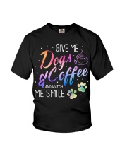 Dogs And Coffee Youth T-Shirt tile