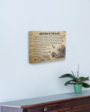 Peanut Brittle is waiting at the door 14x11 Gallery Wrapped Canvas Prints aos-canvas-pgw-14x11-lifestyle-front-01