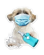 Shih Tzu Wash Hands Sticker - Single (Vertical) front