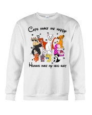 Cats Make Me Happy Crewneck Sweatshirt tile