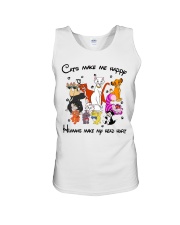 Cats Make Me Happy Unisex Tank tile