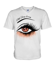 Multiple Sclerosis Awareness V-Neck T-Shirt tile