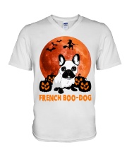 French boo - dog V-Neck T-Shirt tile