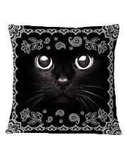 Black Cat Square Pillowcase front