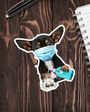 chihuahua wash hands Sticker - Single (Vertical) aos-sticker-single-vertical-lifestyle-front-05