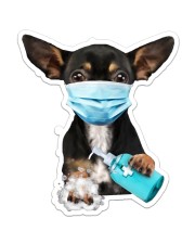 chihuahua wash hands Sticker - Single (Vertical) front