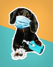 dachshund wash hands Sticker - Single (Vertical) aos-sticker-single-vertical-lifestyle-front-02