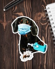 dachshund wash hands Sticker - Single (Vertical) aos-sticker-single-vertical-lifestyle-front-05