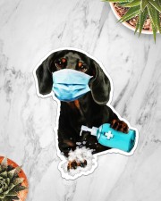 dachshund wash hands Sticker - Single (Vertical) aos-sticker-single-vertical-lifestyle-front-06