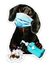 dachshund wash hands Sticker - Single (Vertical) front