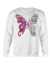 Breast Cancer Is A Journey Crewneck Sweatshirt tile