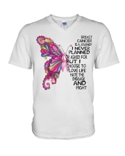 Breast Cancer Is A Journey V-Neck T-Shirt tile