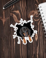 Dachshund Crack Sticker - Single (Vertical) aos-sticker-single-vertical-lifestyle-front-05