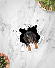 Dachshund Crack Sticker - Single (Vertical) aos-sticker-single-vertical-lifestyle-front-06