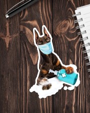 Doberman Pinschers wash hands Sticker - Single (Vertical) aos-sticker-single-vertical-lifestyle-front-05