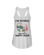 I'm Retired Ladies Flowy Tank tile