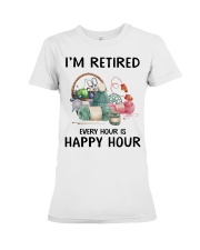 I'm Retired Premium Fit Ladies Tee tile