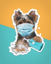 yorkshire terrier wash hands Sticker - Single (Vertical) aos-sticker-single-vertical-lifestyle-front-02