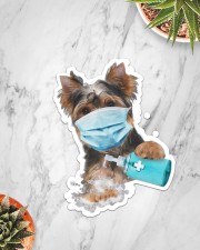 yorkshire terrier wash hands Sticker - Single (Vertical) aos-sticker-single-vertical-lifestyle-front-06