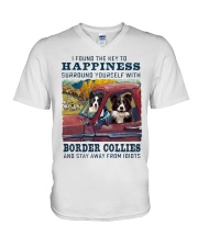 Border Collie LD-2001-TNT V-Neck T-Shirt tile