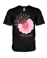 Faith hope love V-Neck T-Shirt tile