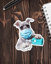 Miniature Schnauzer wash hands Sticker - Single (Vertical) aos-sticker-single-vertical-lifestyle-front-05