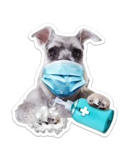 Miniature Schnauzer wash hands Sticker - Single (Vertical) front