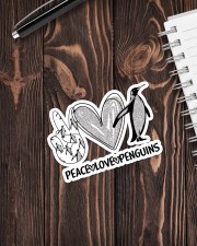 Peace Love Penguins Sticker - Single (Vertical) aos-sticker-single-vertical-lifestyle-front-05