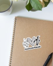 Peace Love Penguins Sticker - Single (Vertical) aos-sticker-single-vertical-lifestyle-front-16
